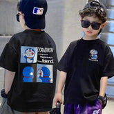 Elevate Your Style with Oversized Black Tees for Kids - 19bay